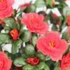 7 ветвь/букет искусственные красные азалию цветы кусты свадебные домашний сад поддельные цветы украшения