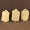 200pcs 7*4,5 cm Tipo poroso Kraft Paper Hang Tag para Casamento Decoramento/Preço Tag/DIY Design Mini Tag