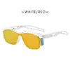 Sonnenbrille 2024 Neue Sonnenbrille Frauen Sonnenbrille Herrengesichtempfindlich kleiner Outdoor -Sportarten Reiten gebogene Gezeiten Sonnenbrille T240410