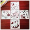 12pcs Christmas Series Woodland Santa Festive Snowflakes Metal Cutting Dies Scrapbooking décor Template en relief Carte de bricolage