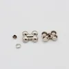 20 PCS Silver Bone Foot Impreinte chien Glaw Graw Rivet Cap Stud pour shose Bag Sac Jean Belt Le cuir artisanat Portefeuille ACCESSOIRES DE DIY