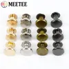 Meetee 20/50Pcs 5-8mm Flat Head Screws Nail Rivet DIY Bag Book Notebook Metal Binding Belt Rivets Buckle Hardware Accessories