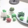 Succulent Plant Silicone Wax Candle Mold Flower Cactus Candle Mold Diy Handmade aroma Gypsum Gipsformar som gör ljusform