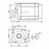 HLTNC Nema52 130mm 130BYG350D 130BY350E 50N 60Nm Large Torque 3 Phase 220V 8.5A Stepper Motor For CNC Engraving Machine Lathe