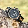 Bobo Bird Classic Men Watch MultiFunctional Timepieces Chronograph Wooden Quartz Watches RelogioMasculinoカスタムドロップシッピング