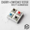 Testador de interruptor de alumínio de teclados 2x2 prata para cereja rgb switches preto vermelho marrom azul rgb smd para teclado mecânico