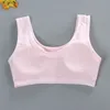 Симпатичная девочка нижнее белье Bra Vest Детское новое печатное нижнее белье спортивное белье с долемый нижнее белье 8-16 лет обучение бюстгальтеров для девочек