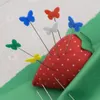 500pcs Patchwork Craft Craft Цветочная бабочка цветной вышивки вышива