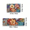 Carpets de grande taille de cuisine de cuisine anti-tas à tapis absorbant Mat à sol motif floral lavable