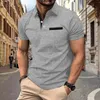 Summer Mens Shortsleeved Polo Shirt Tash Tshirts Wygodne i oddychające mężczyzn sportowe sportowe topy 240402