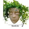 Vases Head Wall Planter Resin Face Pot pour succulent fleur montée montée à montée intérieure extérieur fleur décor de maison Plantes mignonnes