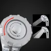 ZhangJi ABS Plastic Rotatable Rain Shower Head Bath Water Saving Hand Hold Electroplate Round Non-Slip Design Shower Head