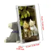 Ny 1-10 Pack 3 tum akryl Kylskåp Magnetiskt 2-sidigt fotoram för Fujifilm Instax Mini 9 8 7S 25 50S mini Film Photo Paper