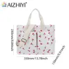 Femmes Cherry Pattern Sac Tote Multipgched Sac à main imprimé Sangle ajusté Soldage polyvalent quotidien pour la femme 240410