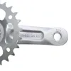 25/28T Children Kids Bicycle Crankset Single Speed Crank Set Square Hole Aluminum Alloy102/114mm Crank Bike Parts