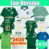 24 25 Palmeiras Rony Dudu Mens Soccer Jerseys Breno Lopes R.Veiga 24 25 G. Gomez Marcos Rocha Endrick Home Away 3rd and Special Editionsフットボールシャツ