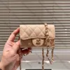 NIEUWE HOGE KWALITEIT Designer tas vrouw tas mode schoudertas goud en zilveren parelfineer verstelbare chaintiao schouderband lambskine ketting tas handtas