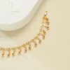 Anklets 2024 Trend Women's Fine Jewelry 18K Gold Plated High Quality Hypoallergenic Justerable Fashion Anklet
