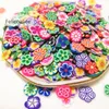 10 mm Früchte Tonscheibe runde Form Blumen Herzkuchen Polymer Streusel für Schmuck Herstellung von handgefertigten Scrapbooking -Accessoires