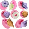 1st Silicone Shellfish Starfish Shell Soap Mold Cookie Candy Baking Mold Mold Crafts Diy Kitchen Soap Tools Home Decor