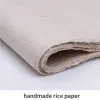 中国の純粋な桑の紙手作り植物繊維半分熟したXuan紙の書道絵画ライスペーパーパペルアロスブラシの執筆