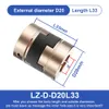 LZ D20L33 D20L23 Oldham -koppling Flexibel aluminiumlegeringskoppling 5mm till 8 mm för CNC Servo Mo