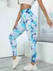 Yoga -outfits Tie Dye naadloze leggings voor vrouwen hoge taille yogabroek scrunch butt tillen elastische panty's y240410y2404184bdk