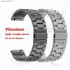 Titta på band Titanium Metal Strap 22mm 20mm 18mm 16mm Watch Band Quick Release Universal Armband Smart Watch Replacement Wristband BusinessL2404