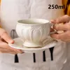 Europa ädla porslin kaffekopp och tefat sätter lyx keramisk kaffemugg toppklass porslin te cup café parti drinkware