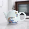 Set da tè in ceramica fatta a mano Tea Pot per la casa 220 ml di porcellana cinese Xishi Tecpete Filtro Filtro Travel