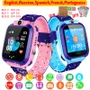 Watches Q12 Children's Smart Watch SOS Phone Watch Smartwatch Camera With Sim Card Waterproof IP67 Kids Gift For IOS Android