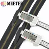 2/4Meter 3# 5# Metalen ritssluiting Tape Tas Tas Kleding Jacket Zwart Decoratieve ritssluiting per meter Reparatiekit Sewingaccessoires