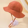 Berets 1PC Hat Baby Cotton Bucket Toddler Sunscreen Outdoor Caps Boys Girls Print Panama Beach Fishing Cap Accessories