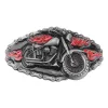 Motorcycle Locomotive Boucle de ceinture à la main Accessoires de ceinture maison faits maison bricolage Western Cowboy Heavy Metal Rock Punk K46