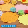 22pcs 3d estéreo papel artesanato flores rolando flores de origami diy