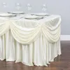 4 ft. 6 FT. All-1 Inter Masa örtüsü/pileli etek masa etek, swag düğün sahne masası ile parti doğum günü ziyafeti için süpürüyor
