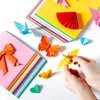 100 st/parti handgjorda diy fyrkantig origami papper dubbla sidor fast färg fällbara papper flerfärgade barn scrapbooking hantverksdekor