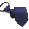 Neck Ties Easy to pull polyester lazy tie 1pc 7cm/2.75 inches convenient business casual tieC240410