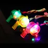 Led Rave Toy 1PCS Luminous Whistle Toys Flashing Whistle Colorful Lanyard LED Light Up Fun In The Dark Party Rave Light Stick Toy for Kids 240410