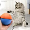 Cat Toys Matic Intelligent Electric Moving Balls Pet Feather Toy Cats Teaser Drop Delivery Home Garden Supplies DHFQ1