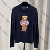 RL Designer Women Knits Bear Sweater S Polos Pullover Embroidery Fashion Sticked Sweaters Long Sleeve Casual Printed Wool Cotton Soft Unisex Men hoodie 670