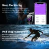 Zegarki Lemfo Wojskowe Smart zegarki dla mężczyzn IP68 Waterproof 350 MAH 7 Days Battery Life Smartwatch 2023 dla Android iOS 1.85 "240*280 HD
