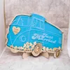 Camper Van Wedding Book Alternatives Upuść Top Wooden Hearts Personalizowane zabytkowe przyjęcie rocznicowe