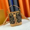 Designer Nano Noe S Borsa per secchio M81266 M46291 Borsa in pelle vera emessa sacca da cofana da cola