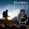 Watches Titanium Alloy Men's Compass Sports Smartwatch NFC HD Bluetooth Ring IP68 Waterproof Health Monitoring Smart Watch iOS Android