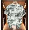 Men's T-Shirts Mens summer short sleeved plus size T-shirt loose tie dyed casual round neck cotton trend 170kg 11xl graphic T-shirt 10xl 9xl J240409