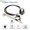 Cartes IoCrest Mini PCIe 2,5 Go Ethernet Carte 2,5 Gbaset Gigabit Network Adaptateur avec 1 port 2500 Mbps RJ45 LAN Controller Card