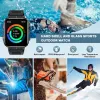 Montres LIGE Smartwatch 1,95 pouces Écran de surveillance de la santé Salle