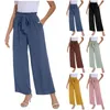 Pantalon féminin sur robe pour femmes affaires décontractée mode simple couleur solide partiel extérieur confortable