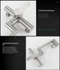 Kitchen Faucets Wall Mount Faucet With Sprayer 6Inch Center Commercial Sink Brushed Nickle Stainless Steel Mixer Ta